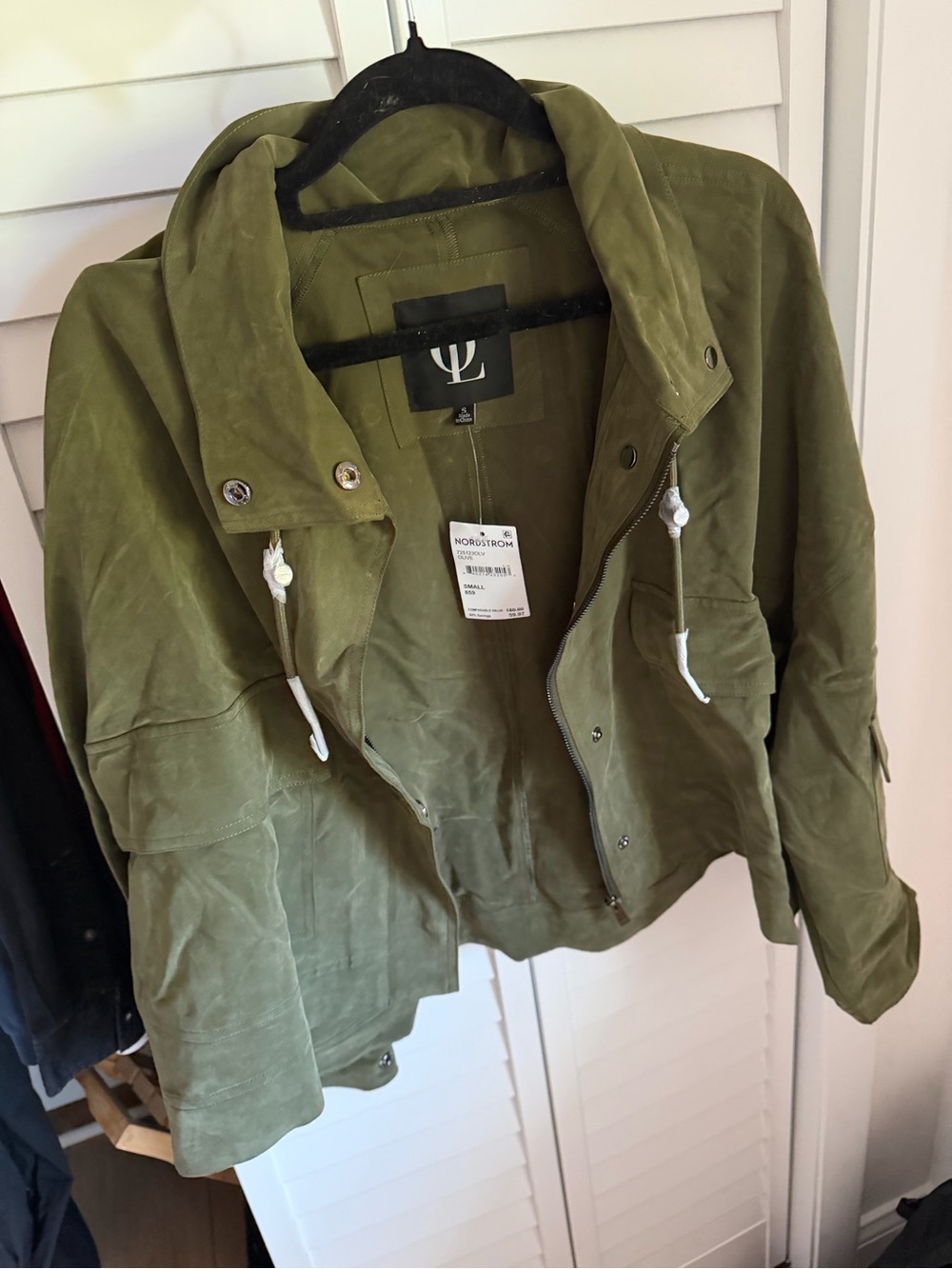 Nordstrom Olive Utility Anorak Jacket